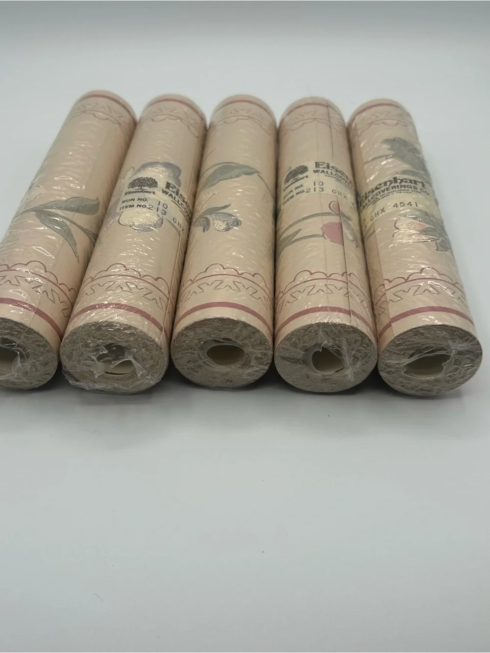Lot of 5 Vtg 80s Floral Wallpaper Border 7.25” Grandmacore Cottagecore Eisenhart